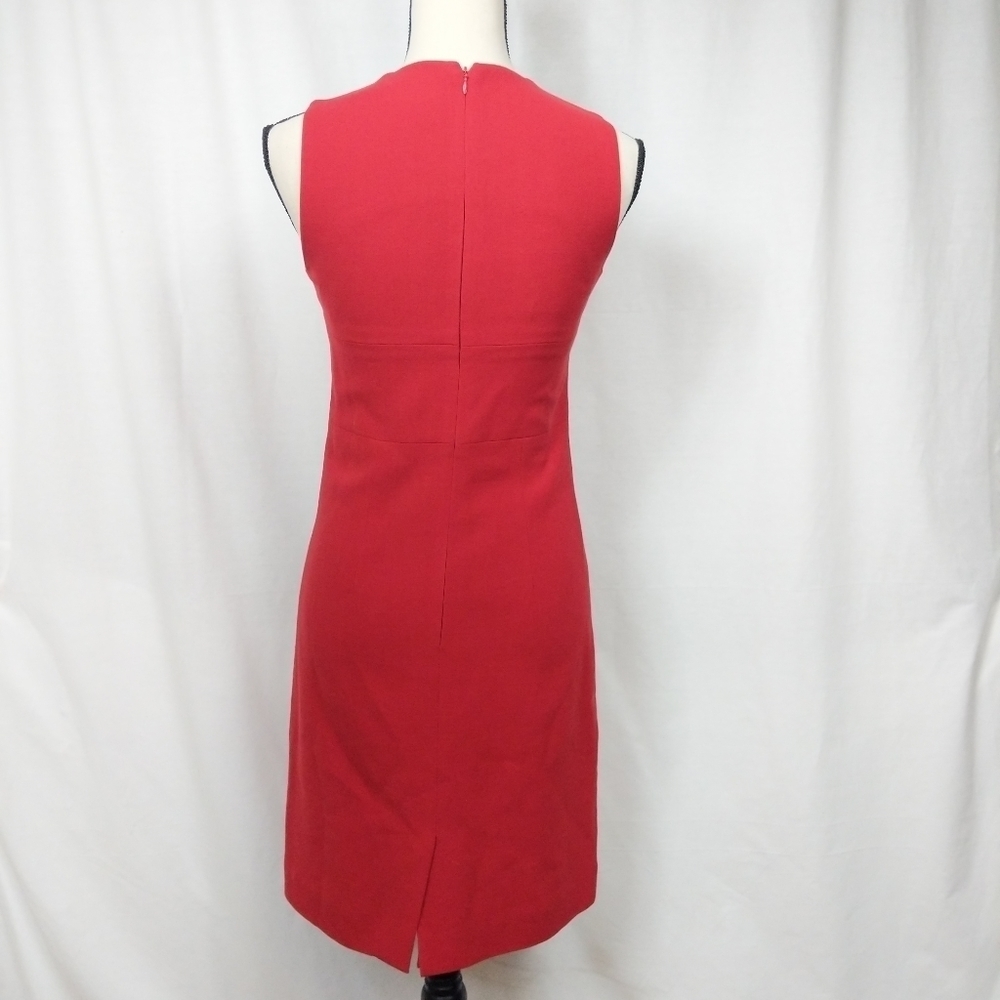Ann Taylor Red Wool Sleeveless Dress & Jacket 4 - Picture 5 of 8